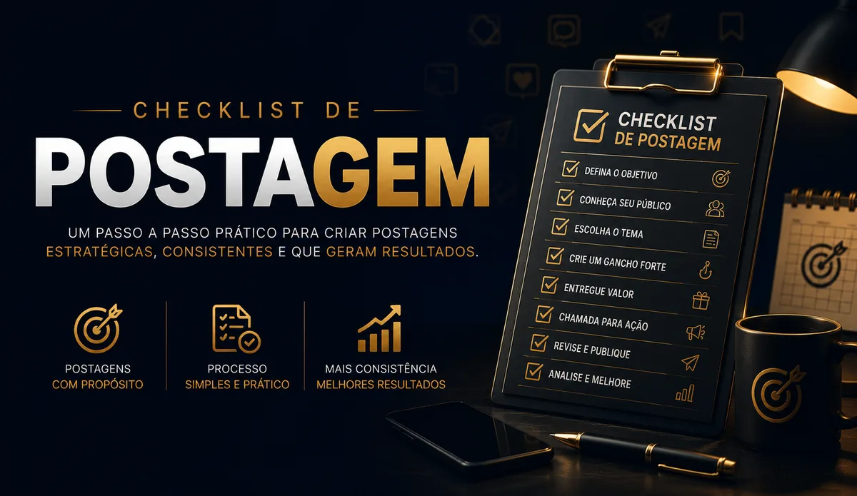 Checklist de postagem