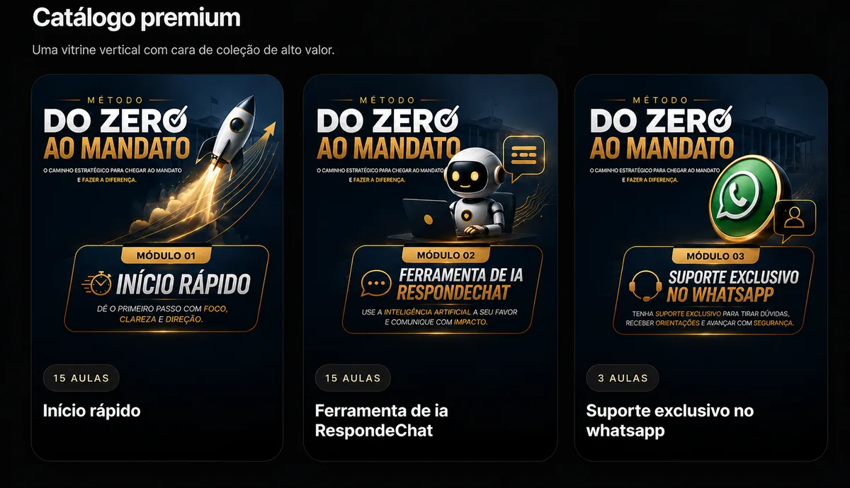 Método completo Do Zero ao Mandato