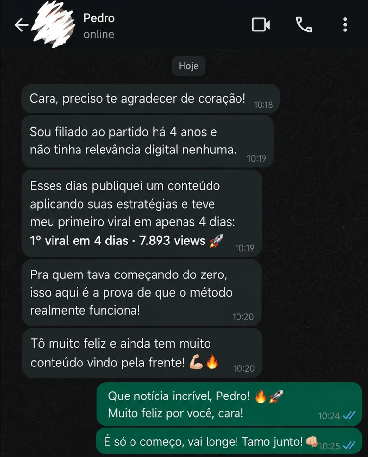 Depoimento de Pedro